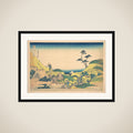 Lower Meguro (Shimo Meguro), from the series Thirty-six Views of Mount Fuji (Fugaku sanjūrokkei) framed