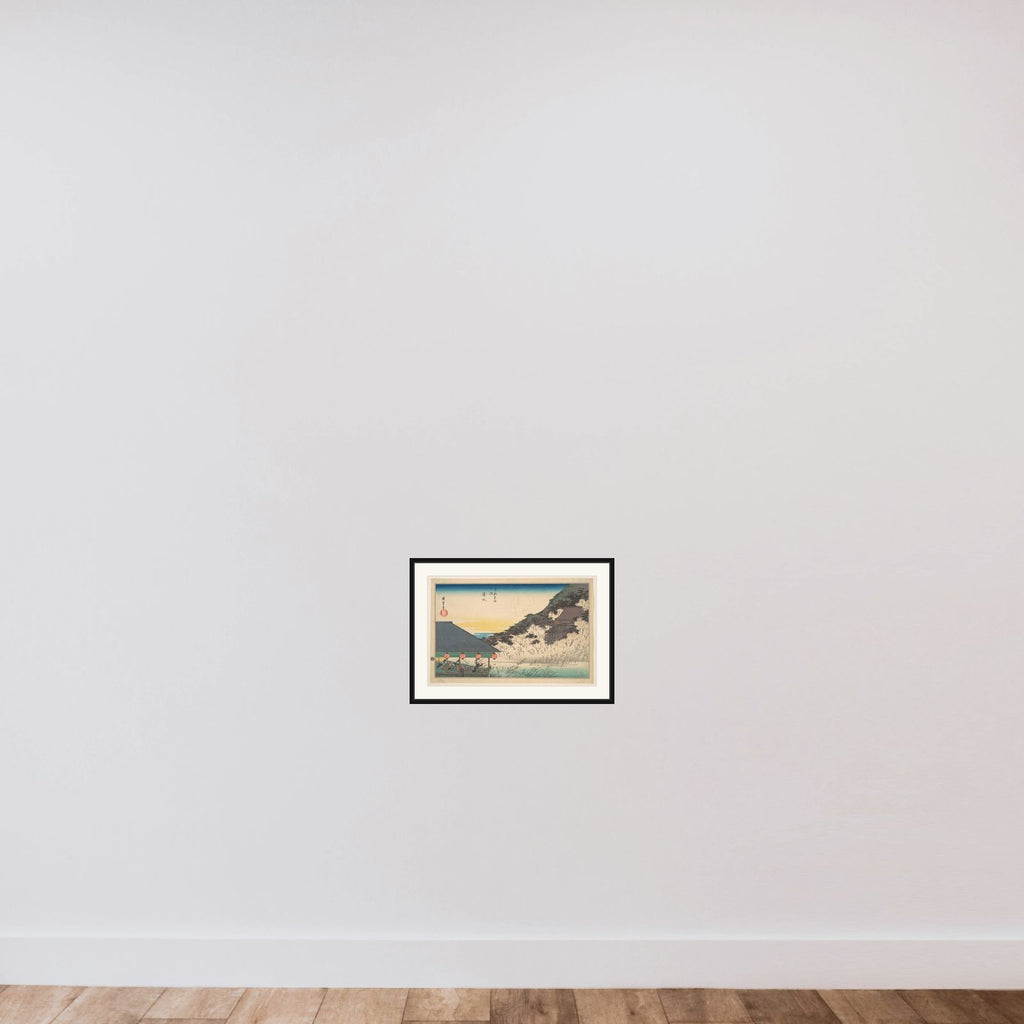 Kiyomizu Temple (Kiyomizu), from the series Famous Views of Kyoto (Kyōto meisho no uchi) framed — shown to scale