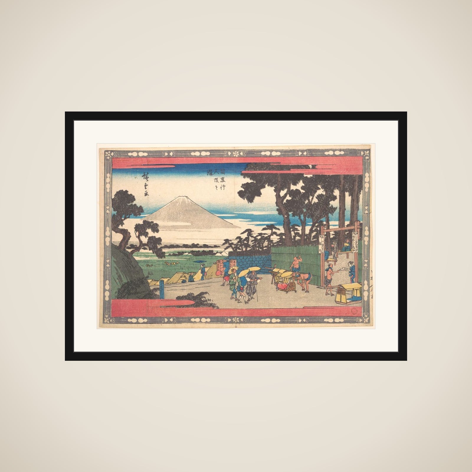 Meguro Gionin Zaka framed