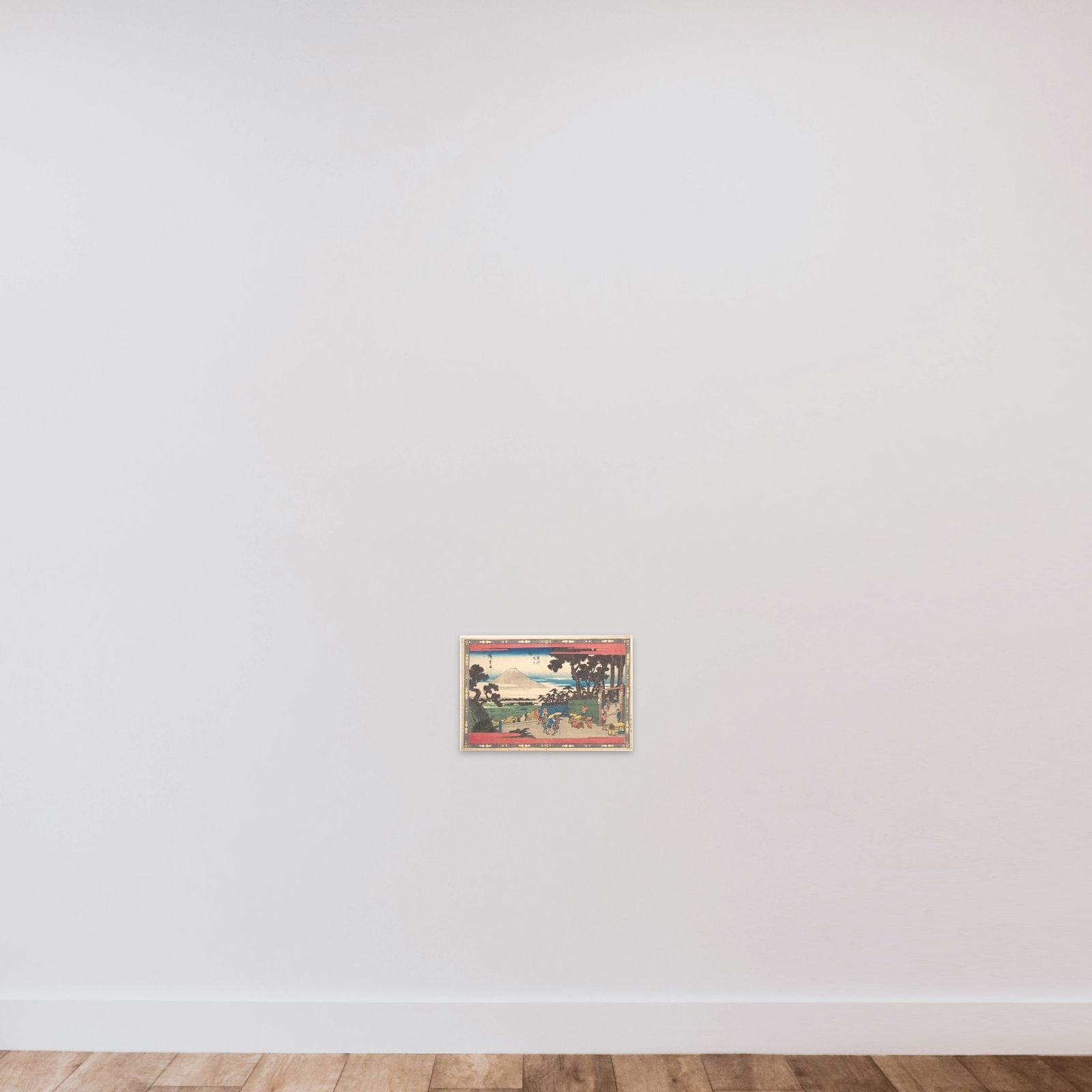 Meguro Gionin Zaka unframed — shown to scale