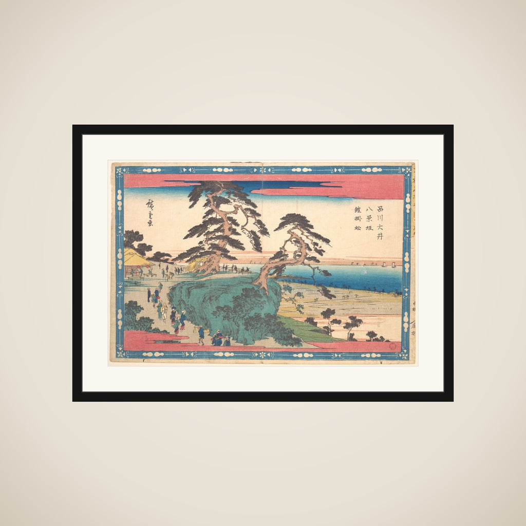 Shinagawa Hakkei Zaka framed