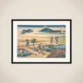 Nakahara in Sagami Province (Sōshū Nakahara), from the series Thirty-six Views of Mount Fuji (Fugaku sanjūrokkei) framed