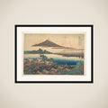 Dawn at Isawa in Kai Province (Kōshū Isawa no akatsuki), from the series Thirty-six Views of Mount Fuji (Fugaku sanjūrokkei) framed