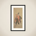 The Actor Ichikawa Danjuro V as a Samurai Ready to Fight framed