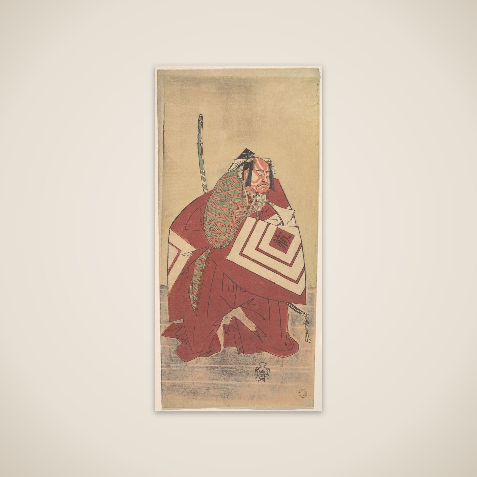 The Actor Ichikawa Danzō III as a Court Noble unframed print