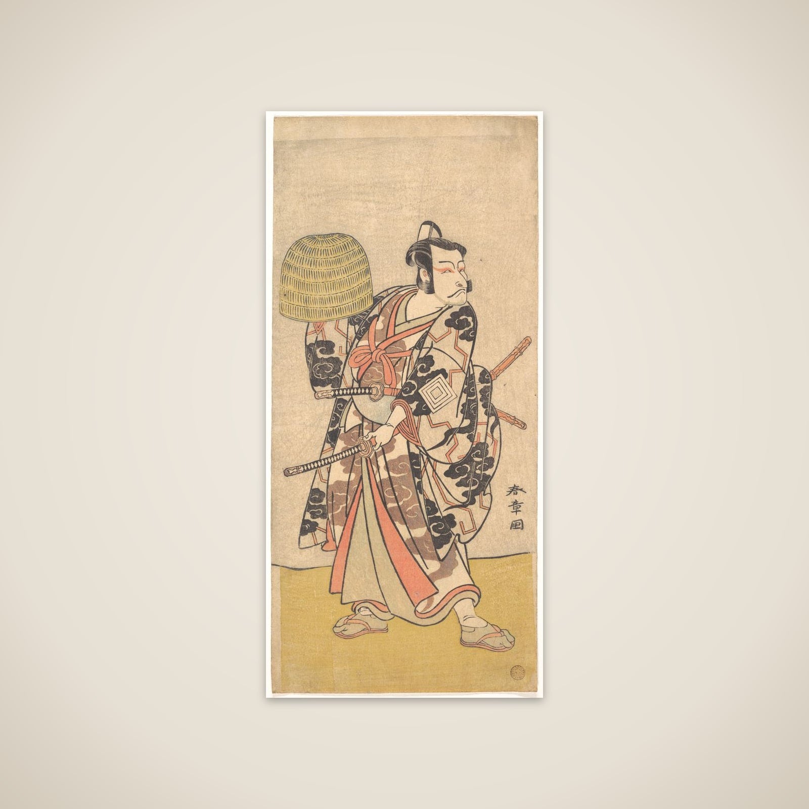 Kabuki Actor Ichikawa Danjūrō V unframed print