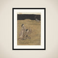 A Young Man and Women in the Moor of Musashino; Parody of the Akuta River episode of the Tale of Ise (Ise monogatari) framed