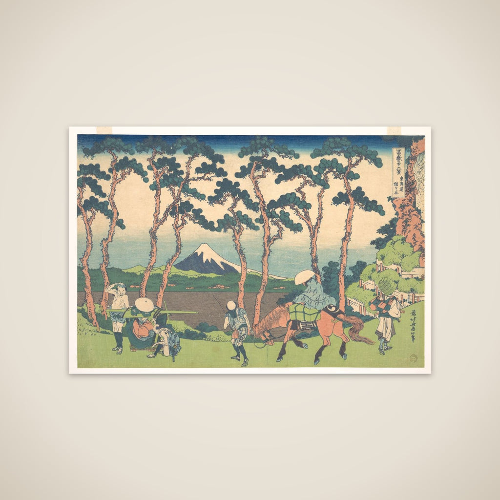 Hodogaya on the Tōkaidō (Tōkaidō Hodogaya), from the series Thirty-six Views of Mount Fuji (Fugaku sanjūrokkei) unframed print