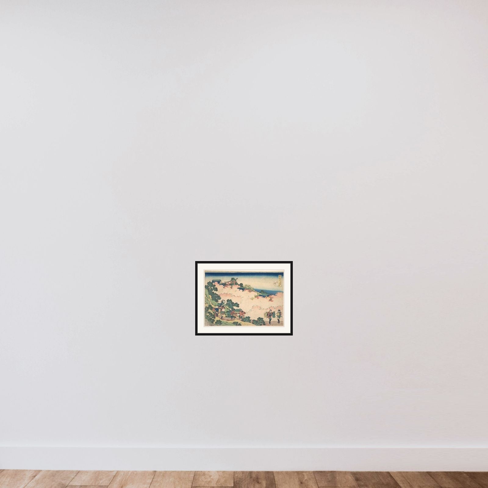Cherry Blossoms at Yoshino (Yoshino), from the series Snow, Moon, and Flowers (Setsugekka) framed — shown to scale