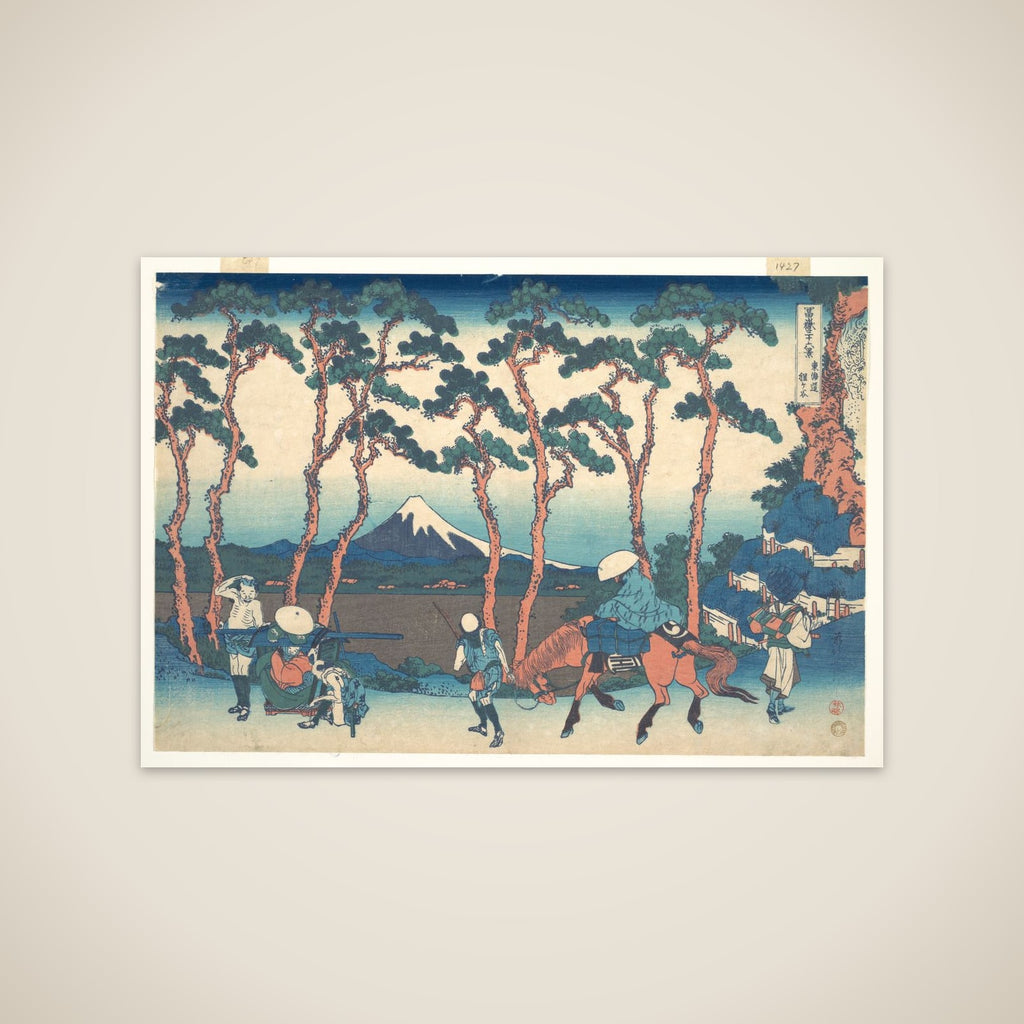 Hodogaya on the Tōkaidō (Tōkaidō Hodogaya), from the series Thirty-six Views of Mount Fuji (Fugaku sanjūrokkei) unframed print