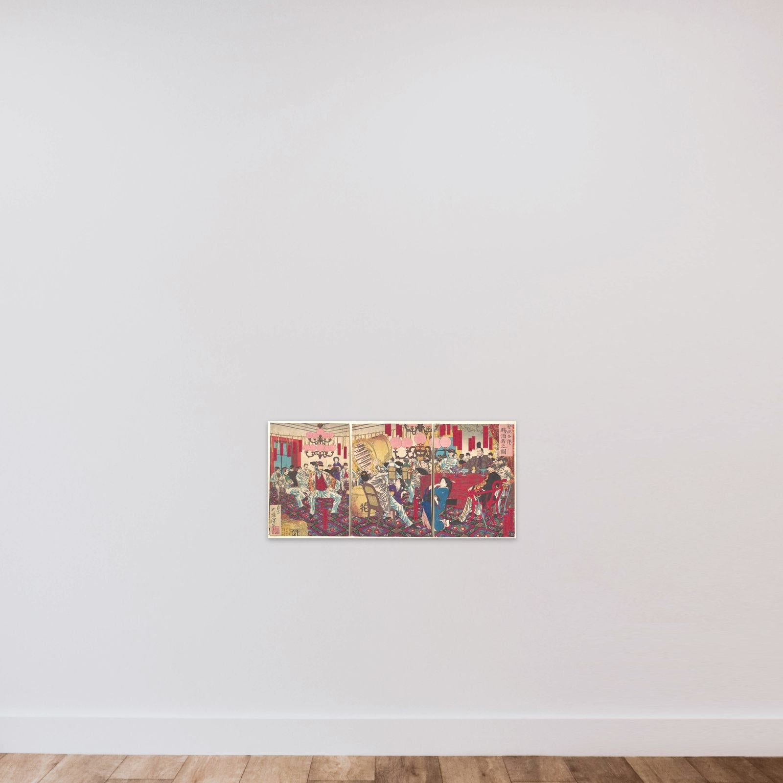 Police Superintendant's Party: A Gift of Food and Drink unframed — shown to scale