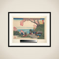 Poem by Gon-chūnagon Masafusa (Ōe no Masafusa), from the series One Hundred Poems Explained by the Nurse (Hyakunin isshu uba ga etoki) framed