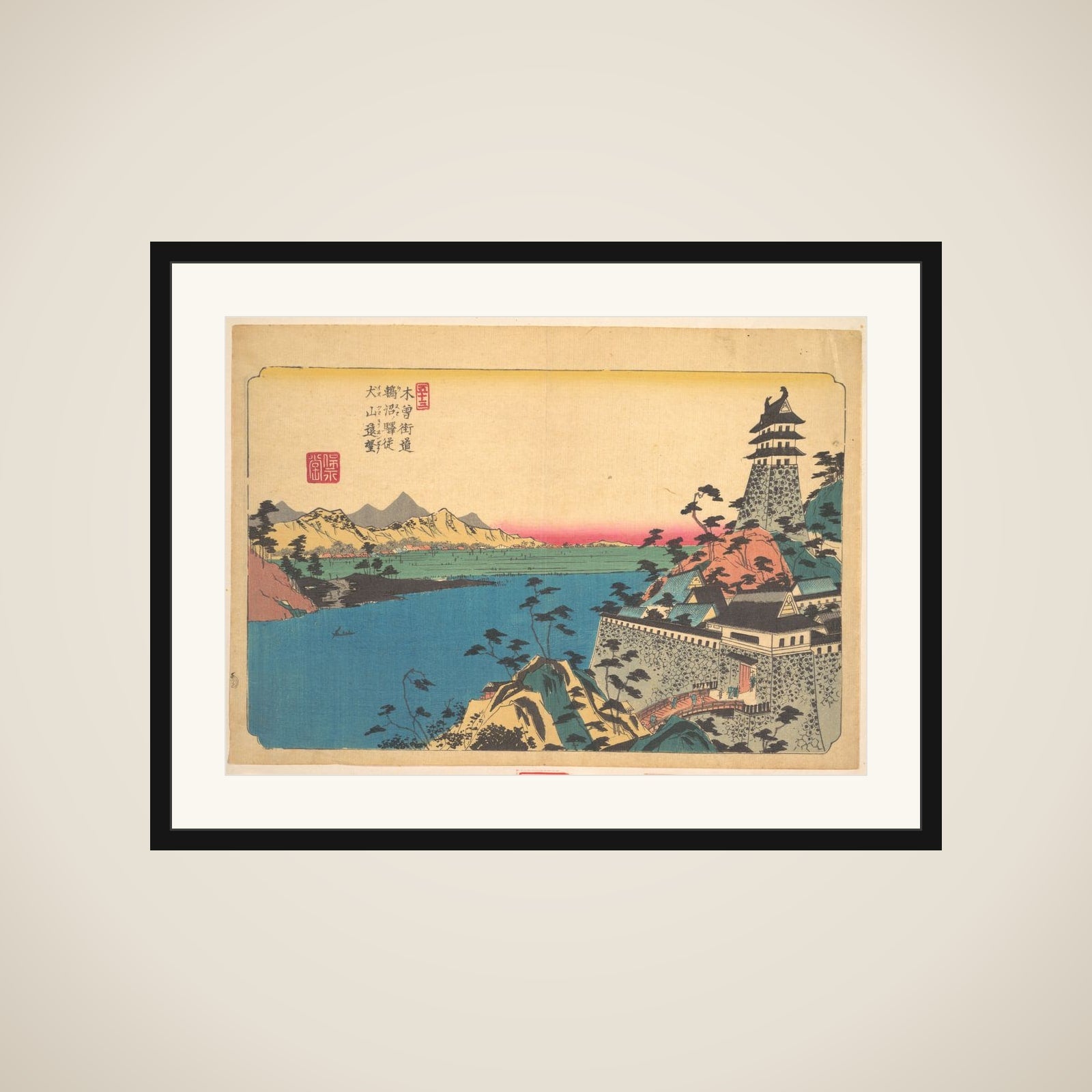 The Castle of Unuma framed