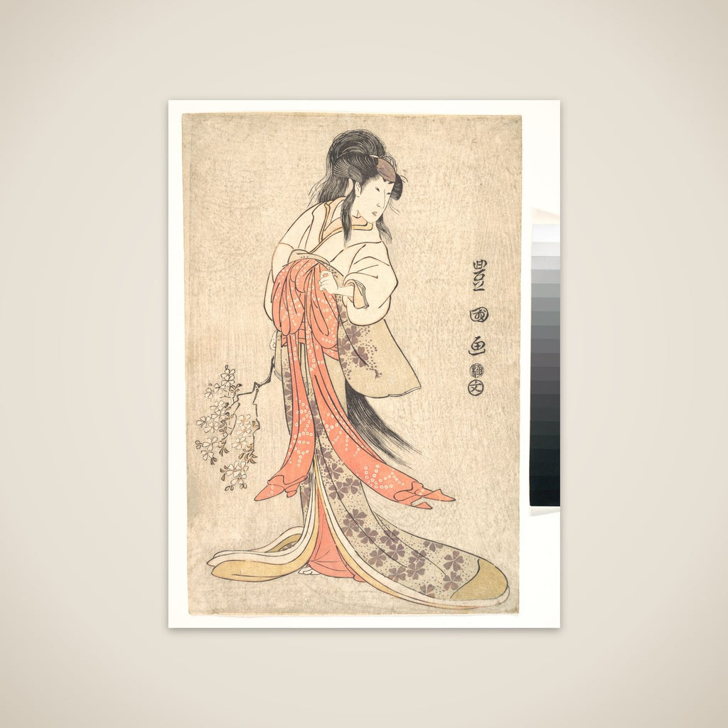 Kabuki Actor Segawa Kikunojō III in a Mad Female Role unframed print