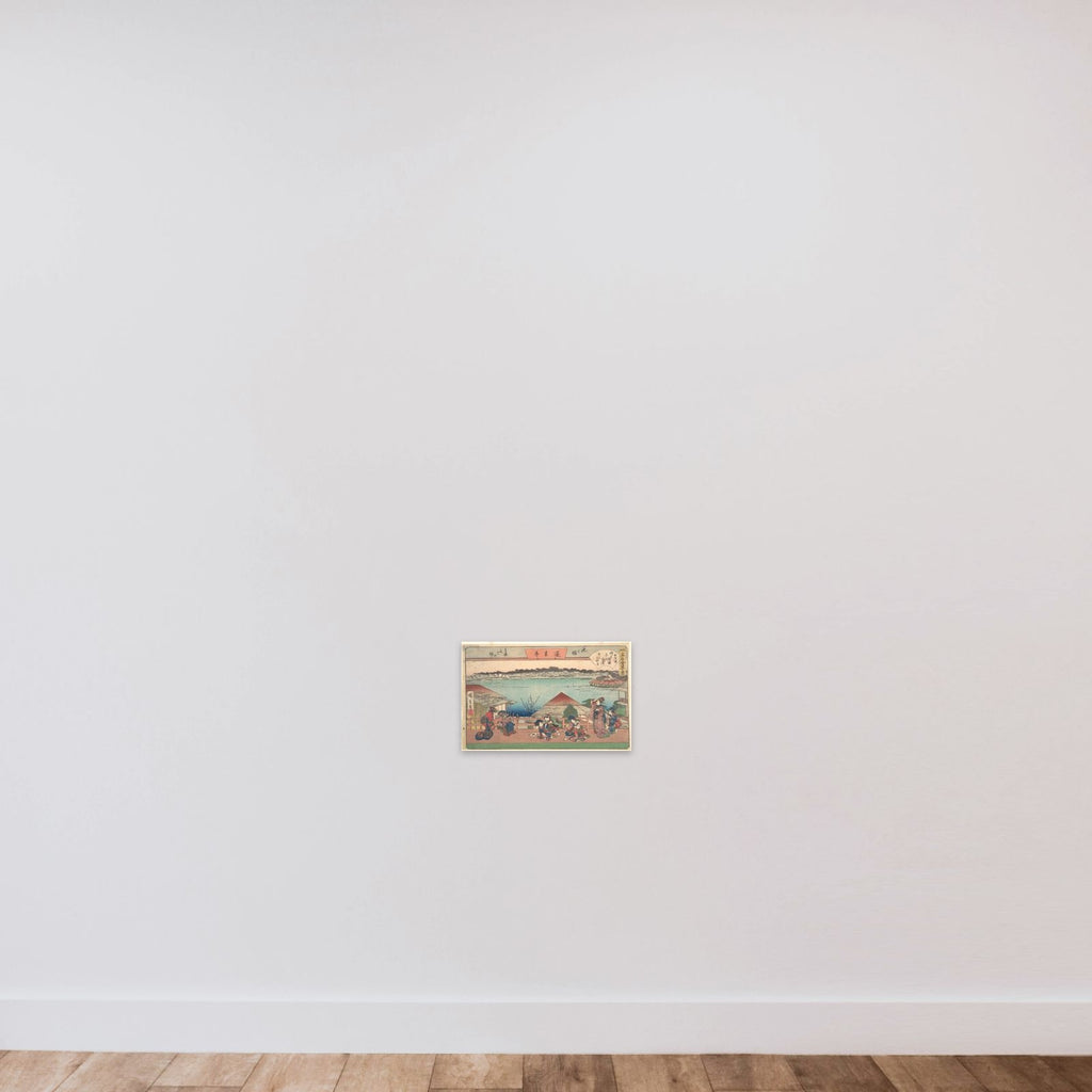 江戸高名会亭尽　池之端　蓬莱亭　青楼花見の休み unframed — shown to scale