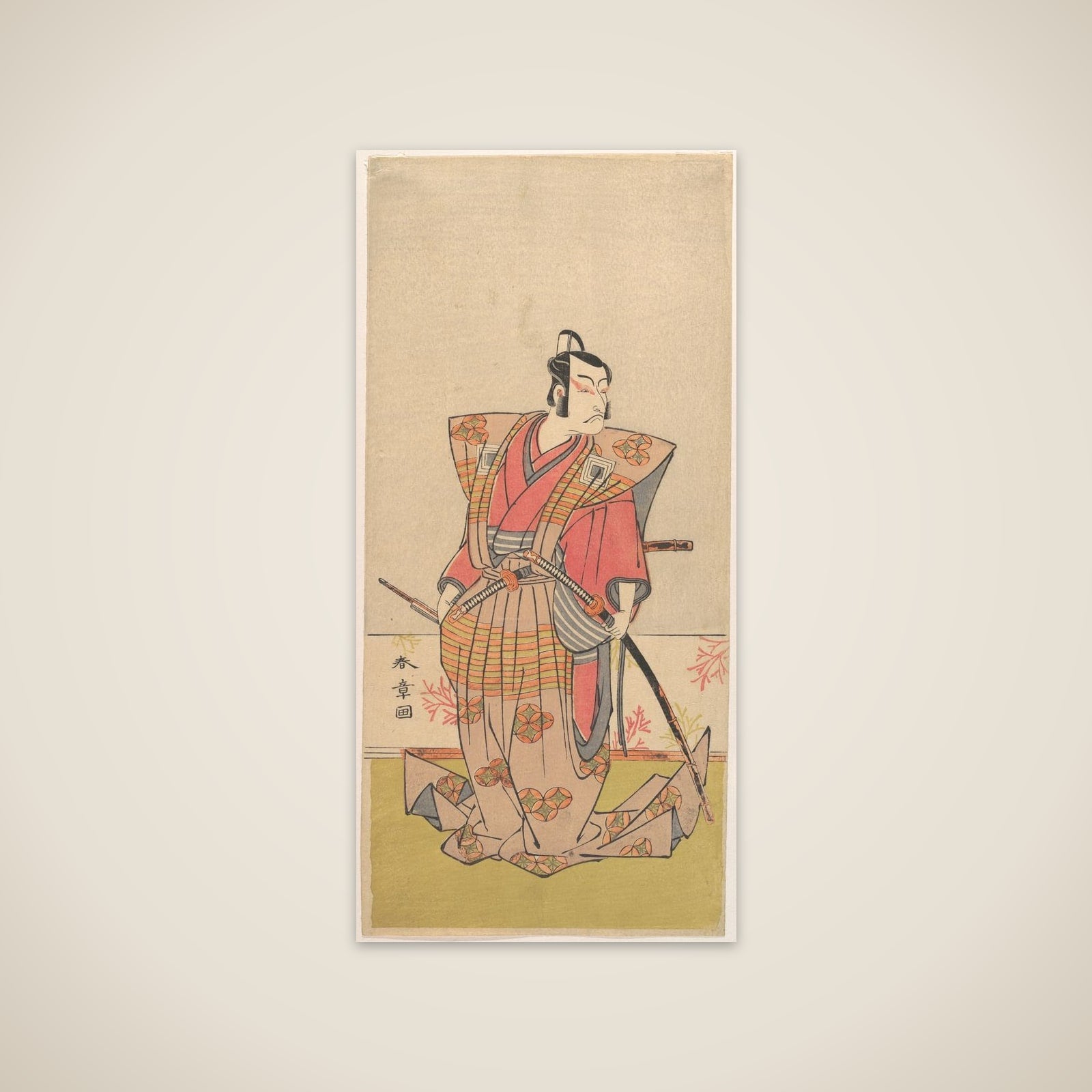 The Actor Ichikawa Danjūrō V as a Samurai unframed print