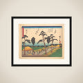 Fukuroi,  from the series The Fifty-three Stations of the Tōkaidō Road framed
