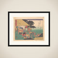 Ishiyakushi, from the series The Fifty-three Stations of the Tōkaidō Road framed