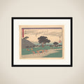 Shōno, from the series The Fifty-three Stations of the Tōkaidō Road framed