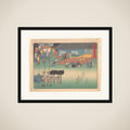 Seki, from the series The Fifty-three Stations of the Tōkaidō Road framed