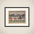 Mizukuchi, from the series The Fifty-three Stations of the Tōkaidō Road framed