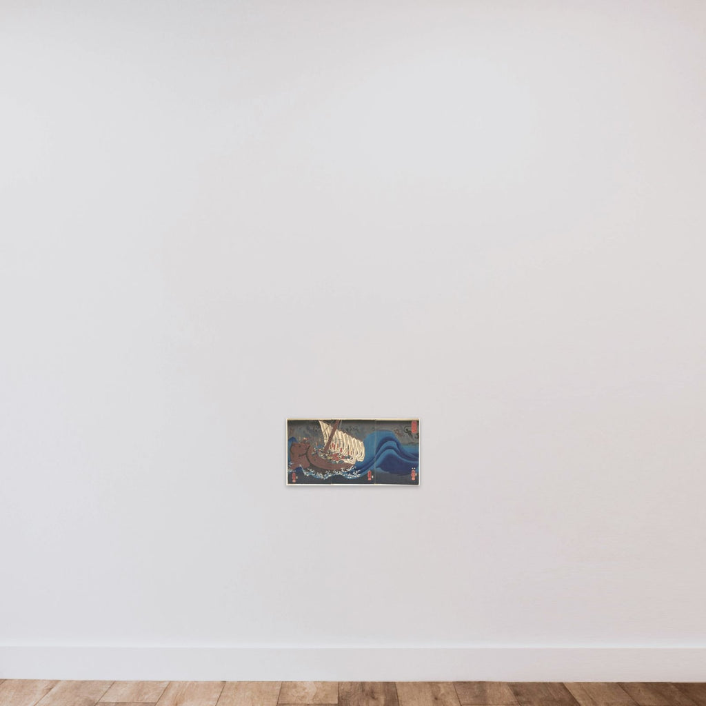 Ghosts of the Taira at Daimotsu Bay unframed — shown to scale