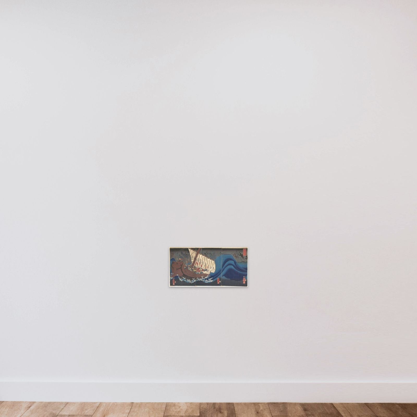Ghosts of the Taira at Daimotsu Bay unframed — shown to scale