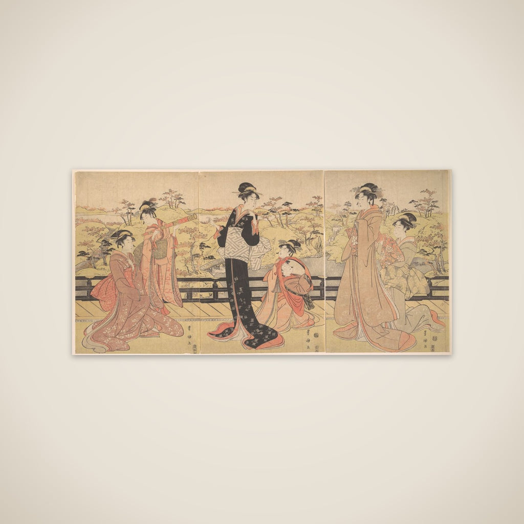 Women on a Veranda unframed print