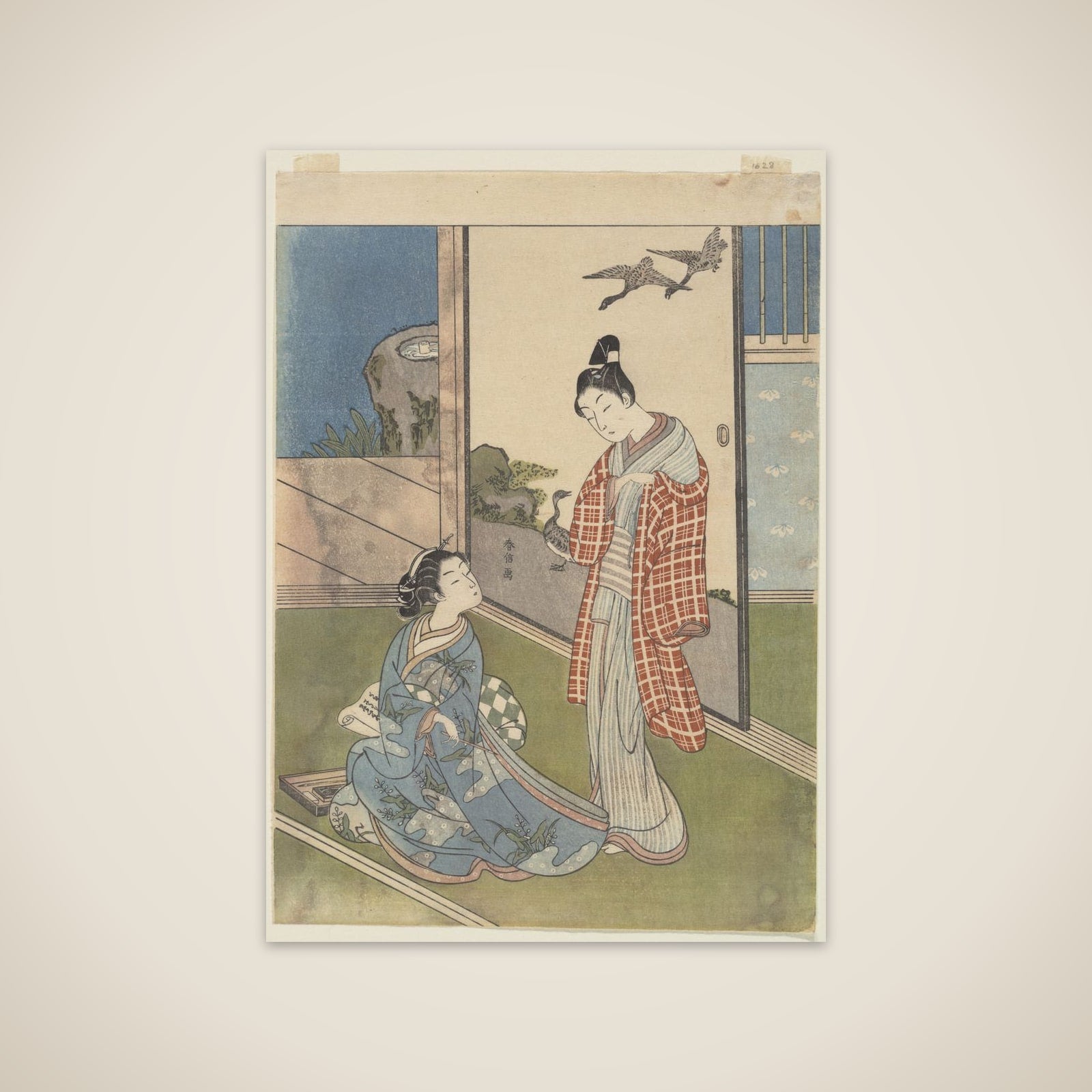 A Girl Writing a Letter unframed print
