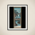 The Monkey Bridge in Kai Province (Kōyō Saruhashi no zu) framed