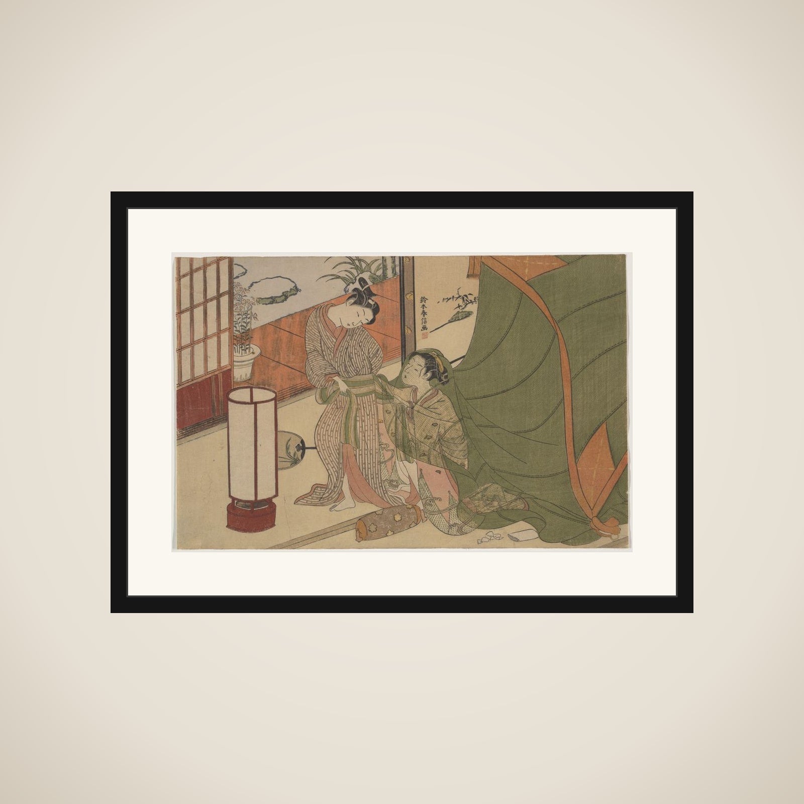 Parting of Lovers: The Morning After framed