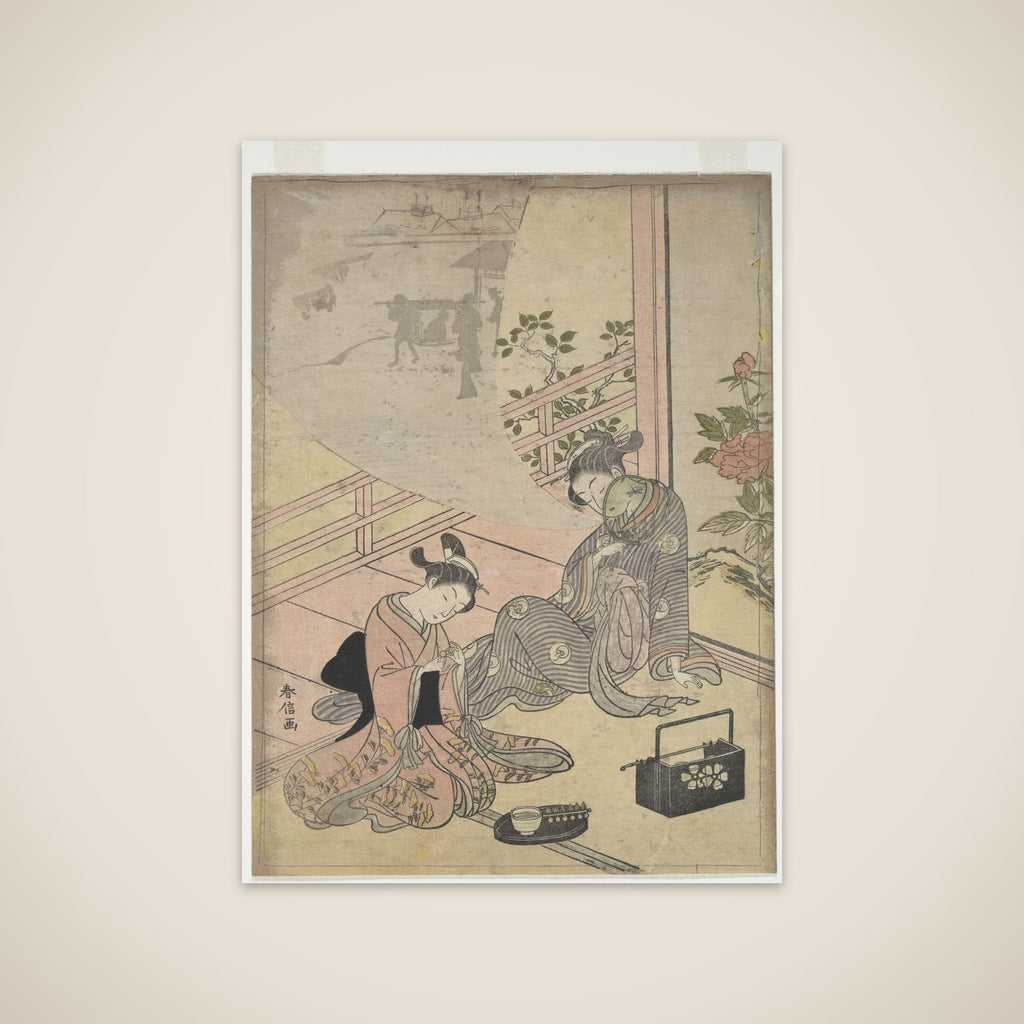 Parody of the Tale of Young Man Lu: Courtesan Dreaming unframed print
