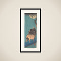 Two Horses Beneath the Moon framed