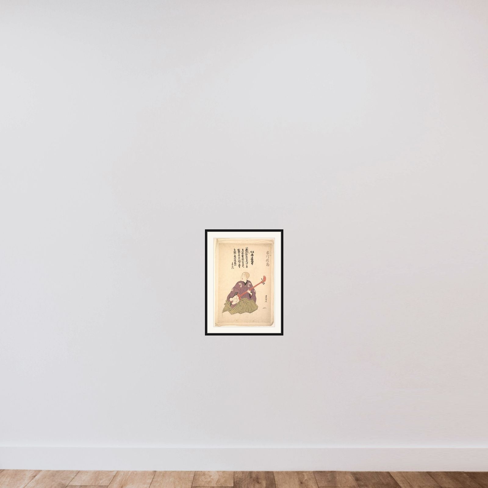 Keisei Ichikawa Denzo framed — shown to scale