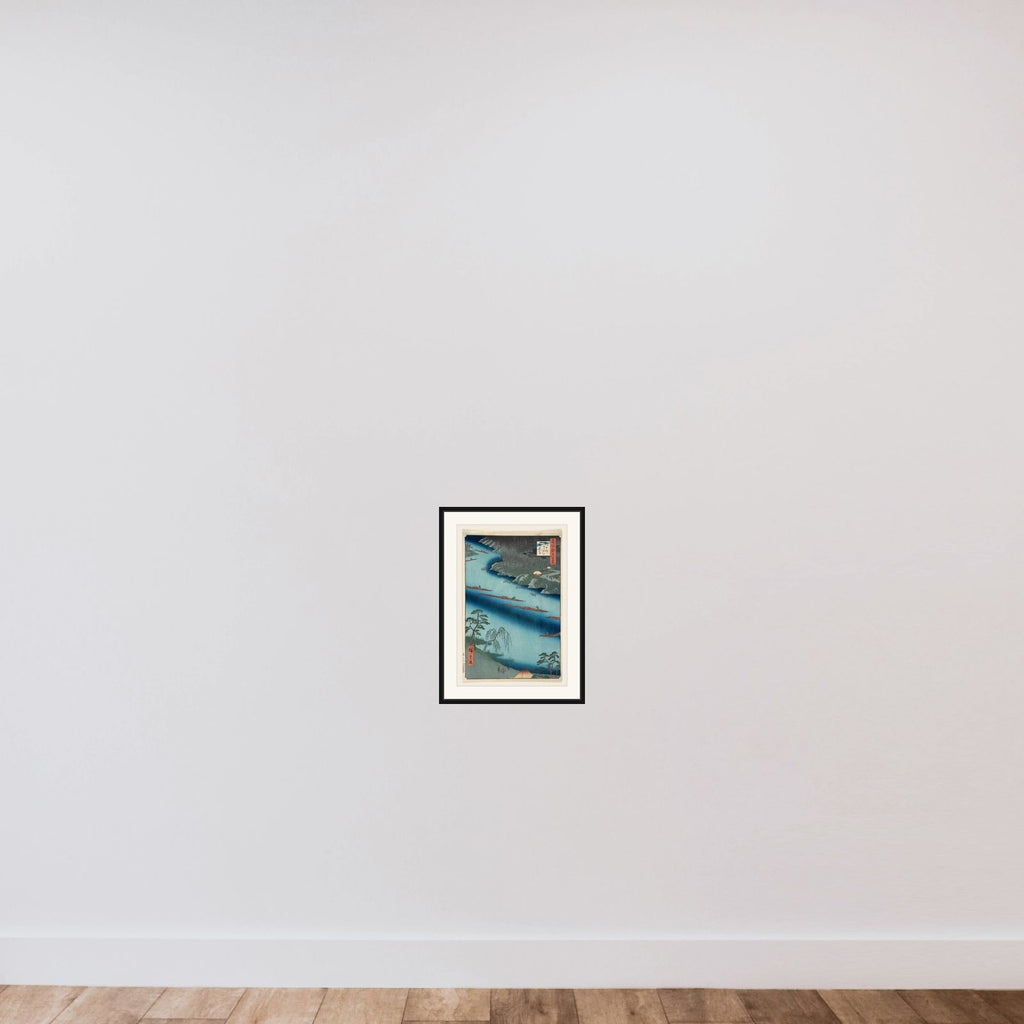 Kawaguchi framed — shown to scale