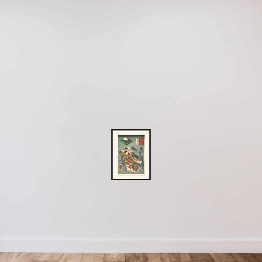 Princess Yaegaki framed — shown to scale
