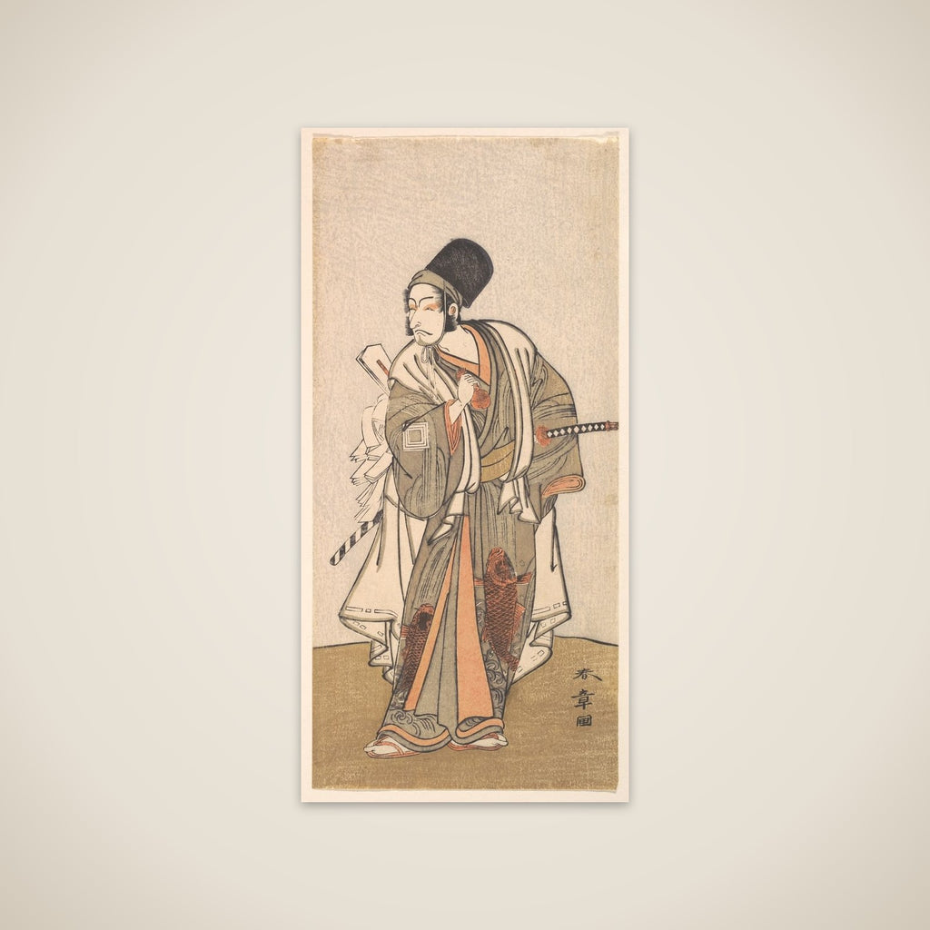 Standing figure of an actor of the Ichikawa family, probably Danjuro IV unframed print