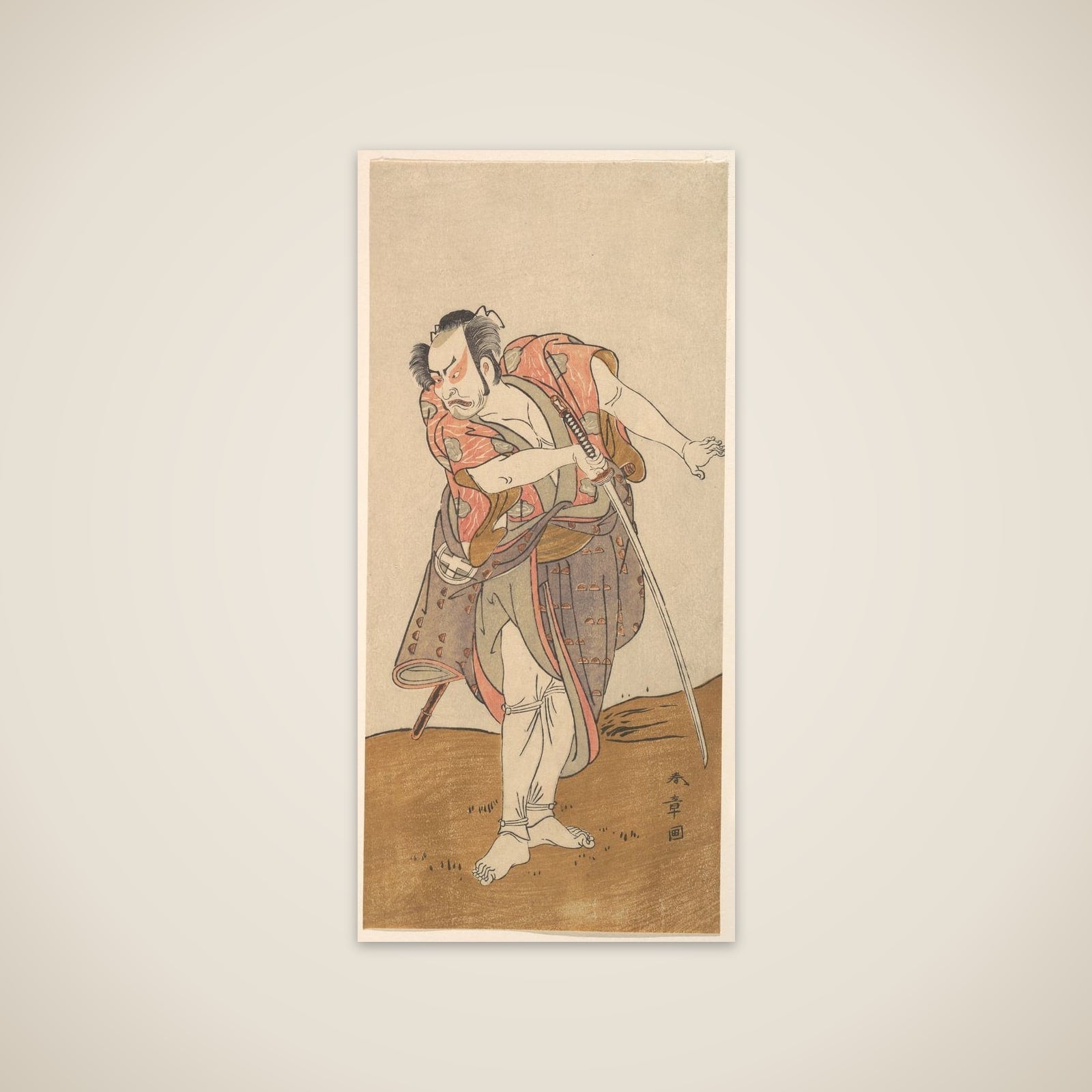 The Actor Otani Hiroyemon III unframed print