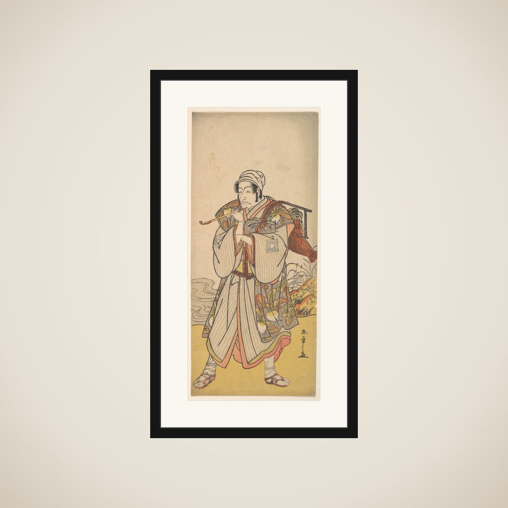 The Actor Danjuro III as an Itinerant Peddler framed