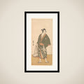 The Actor Otani Hiroemon III as a Fish Peddler framed