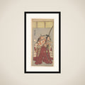 The Actor Ichikawa Danjuro V, Attired in Voluminous Ceremonial Trousers (Nagabakama) framed
