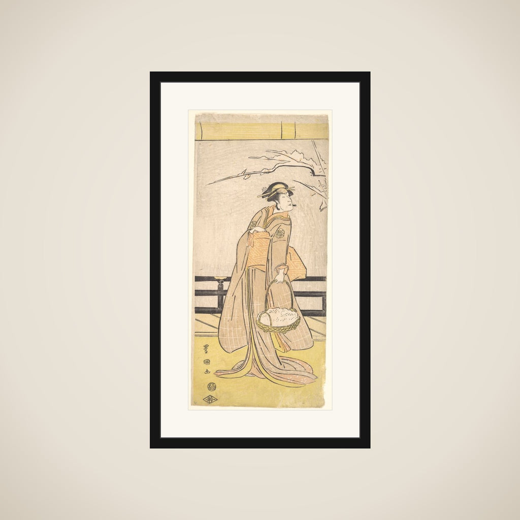 Nakayama Tomisaburo in a Female Role framed
