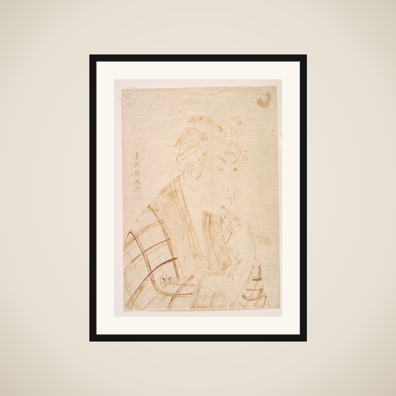 The Actor Matsumoto Koshiro as Banzuin Chobei framed