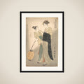 Kayoi Komachi, from the series "Seven Episodes of the Poet Komachi" framed