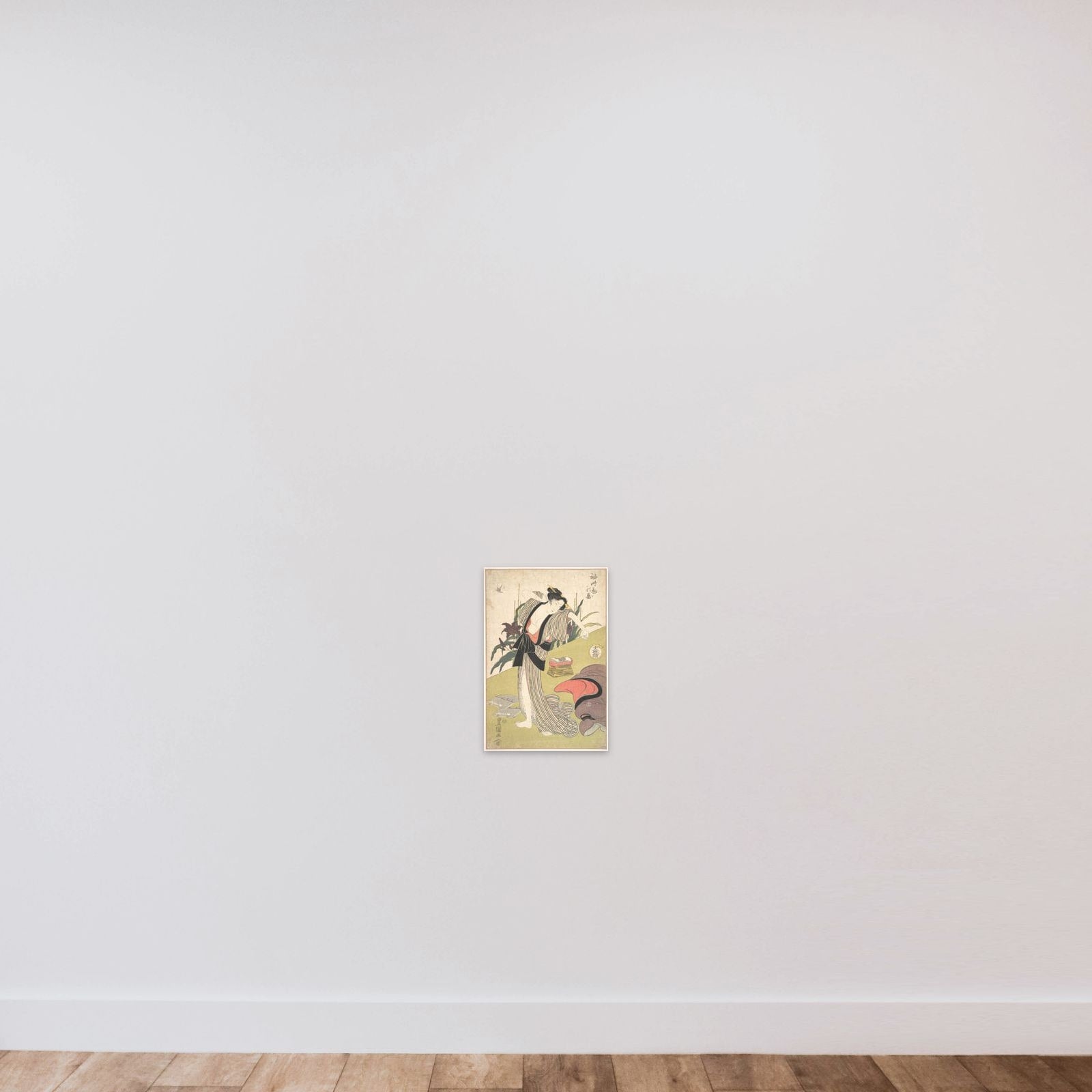 The First Visit of the Cuckoo unframed — shown to scale