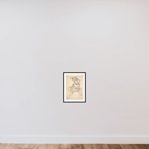 A Warrior framed — shown to scale