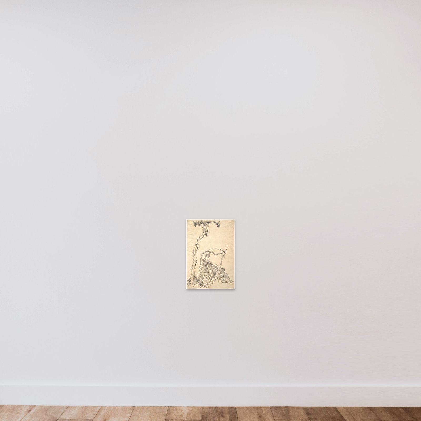 Lady in a Chariot unframed — shown to scale