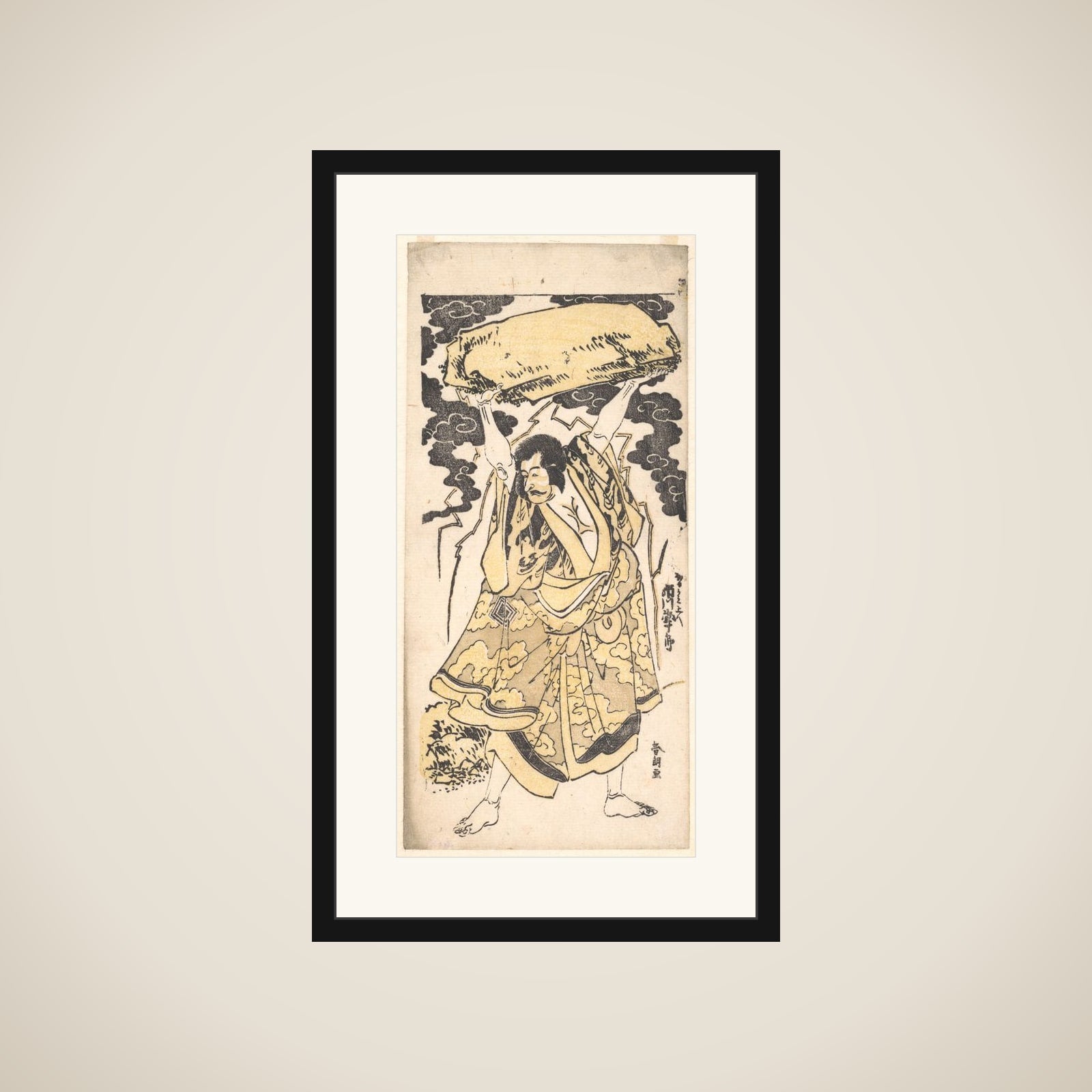 The Actor Ichikawa Danjuro I 1660–1704 framed