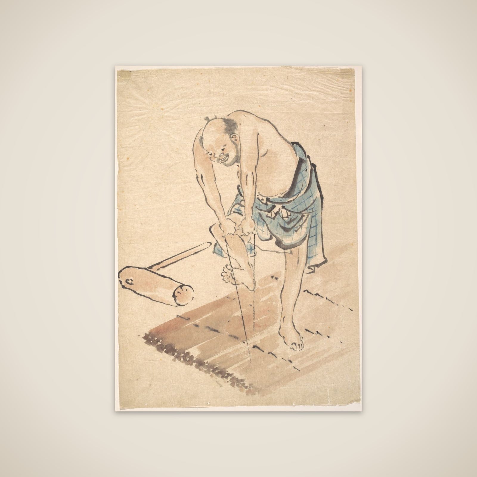 Man on a Raft unframed print