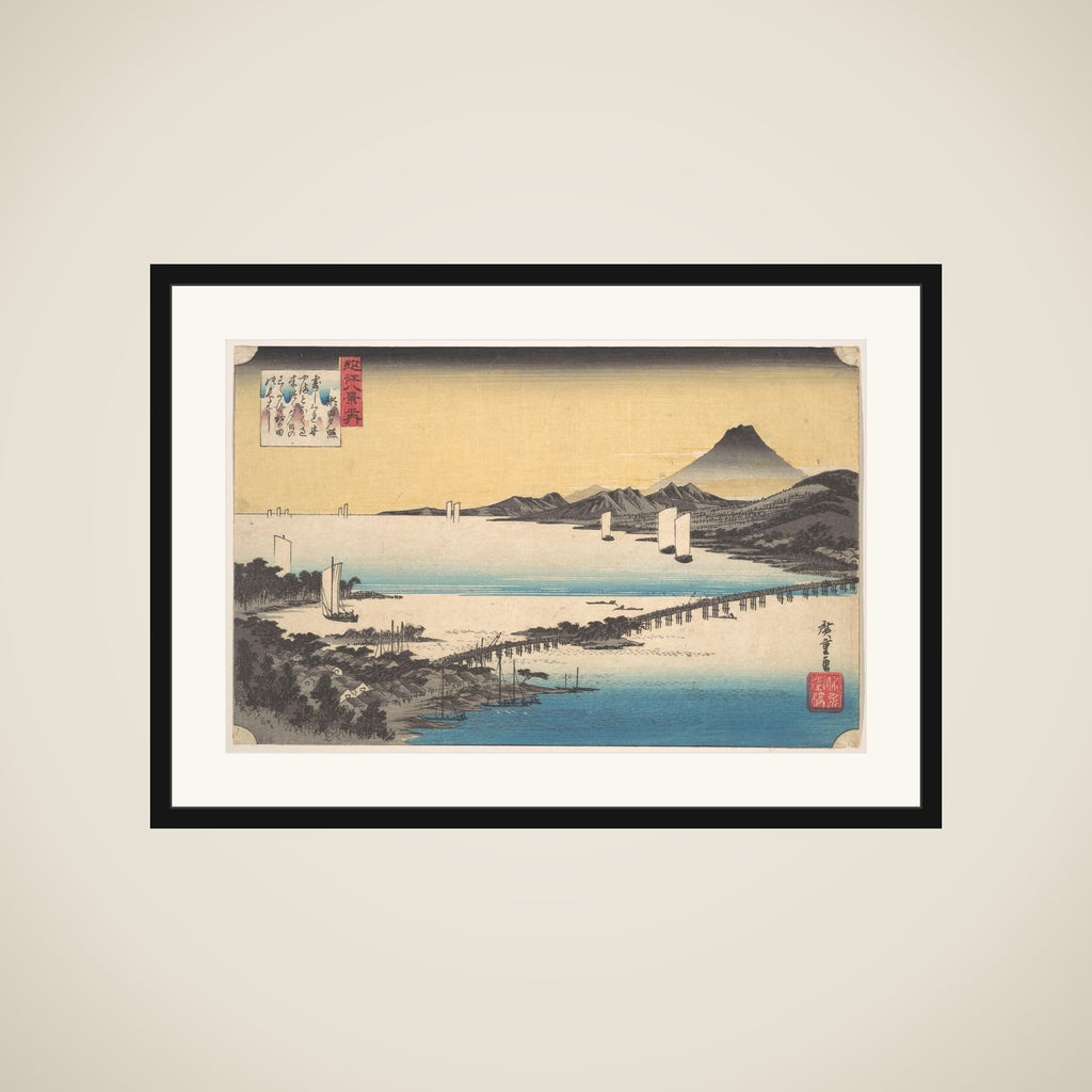 Sunset at Seta framed